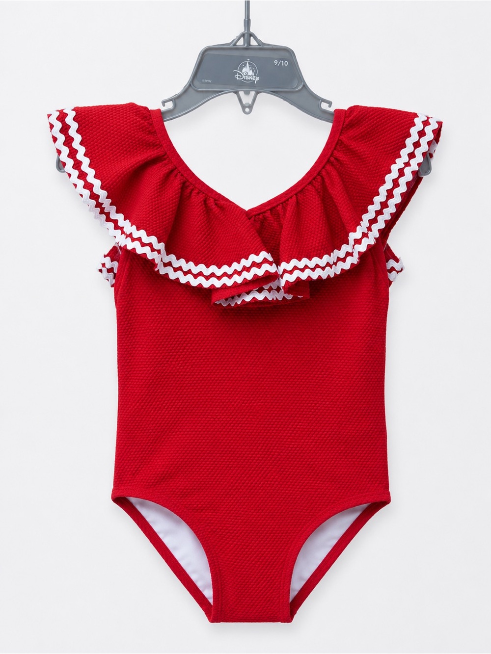 Janie and Jack Red Ruffle Swimsuit one piece